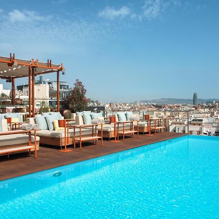 Grand Hotel Central, Small Luxury Hotels Barcelona Luaran gambar Skyline Barcelona