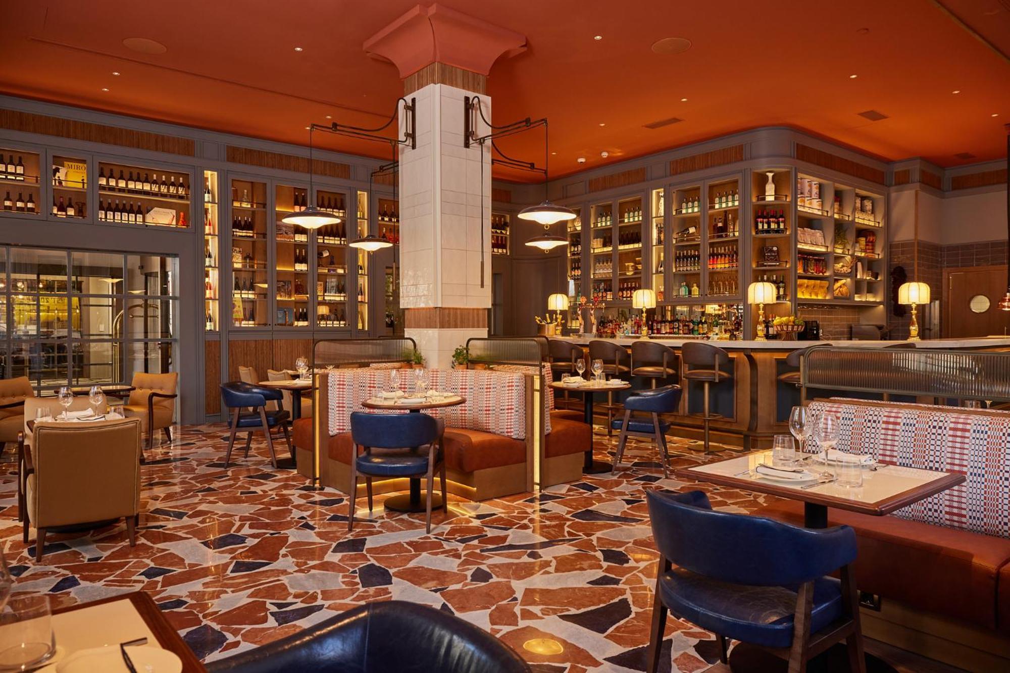 Grand Hotel Central, Small Luxury Hotels Barcelona Luaran gambar The interior of the restaurant